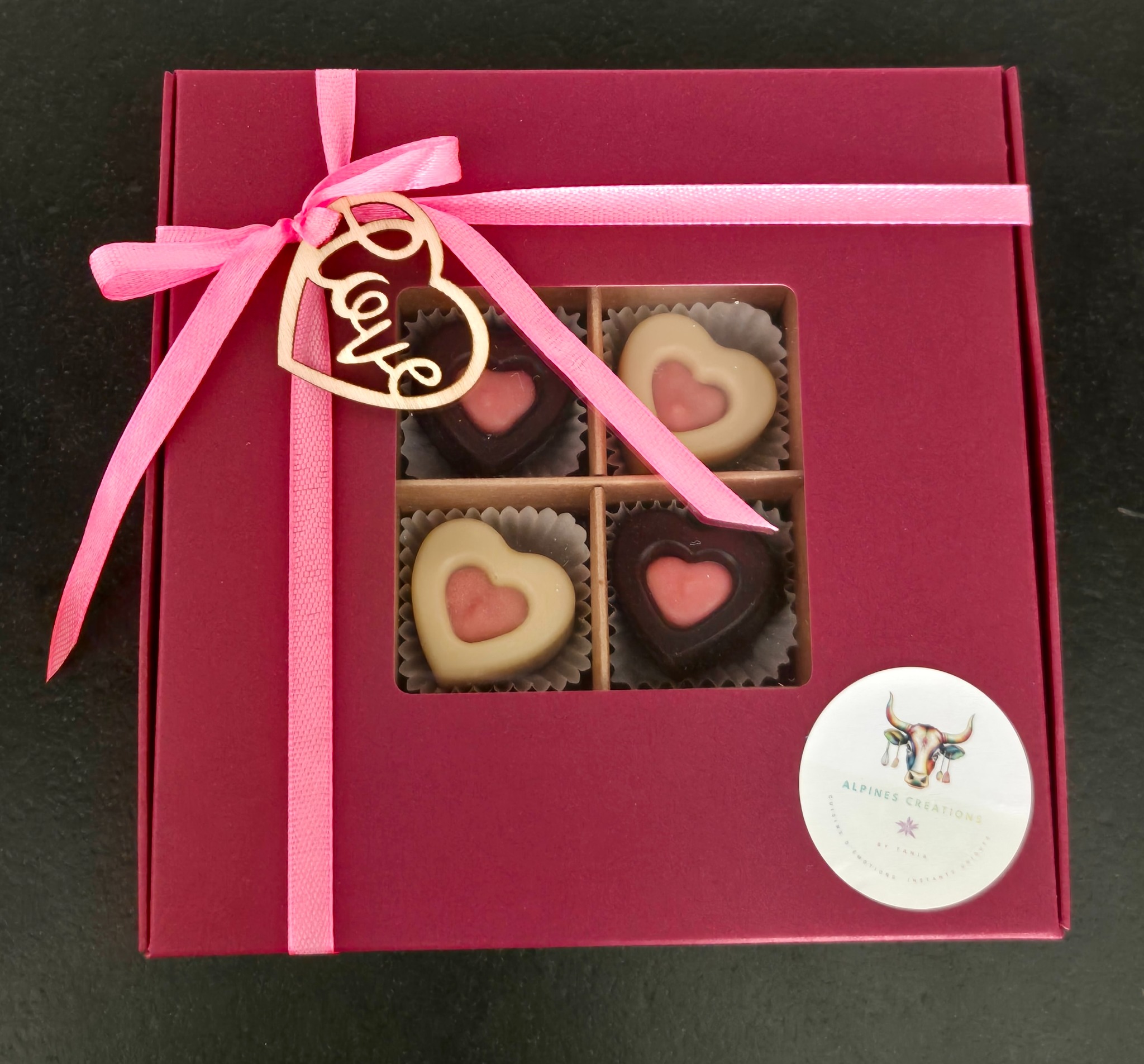 Coffret de chocolats ALPINES Créations
