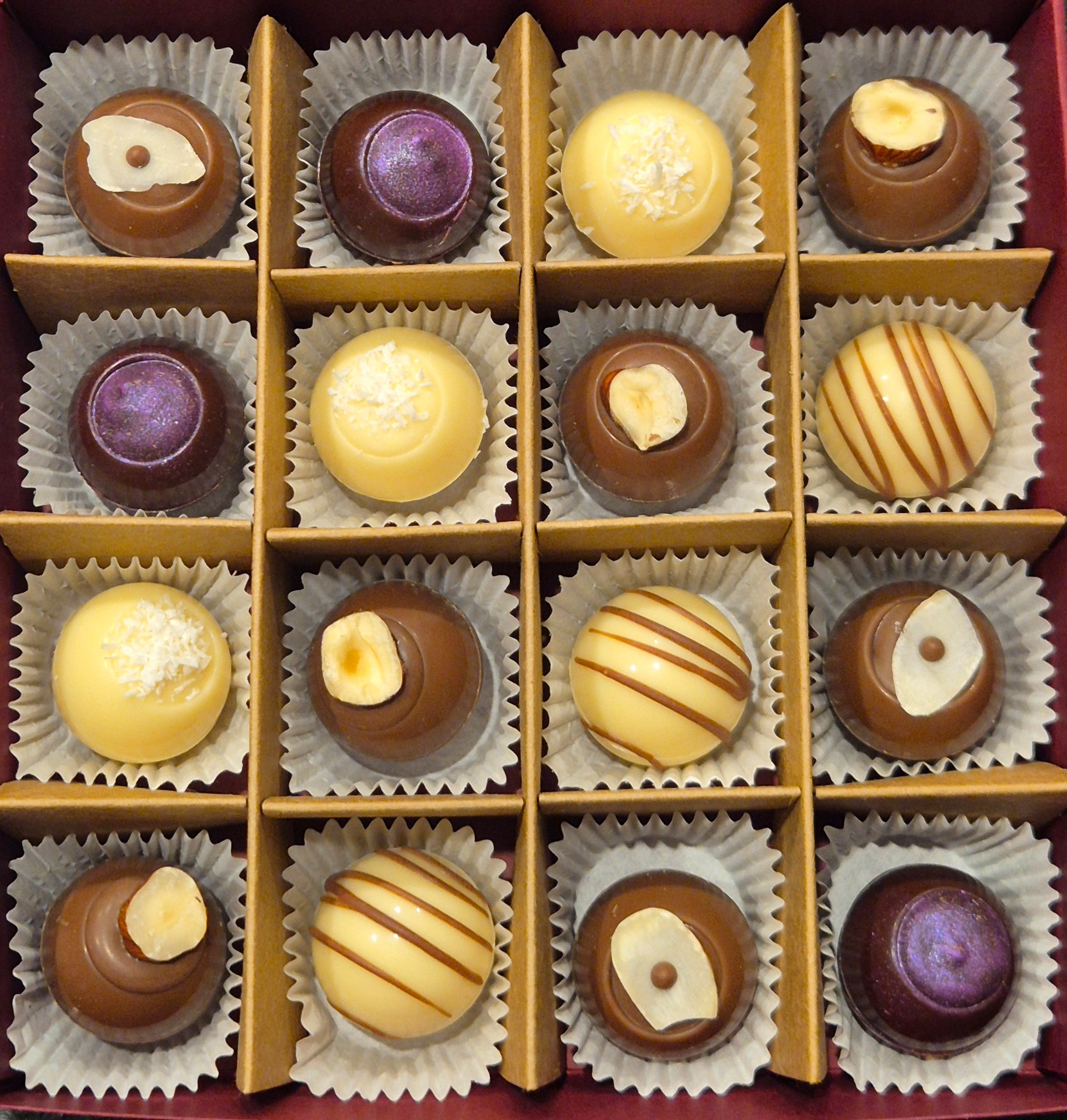 Assortiment de chocolats artisanaux