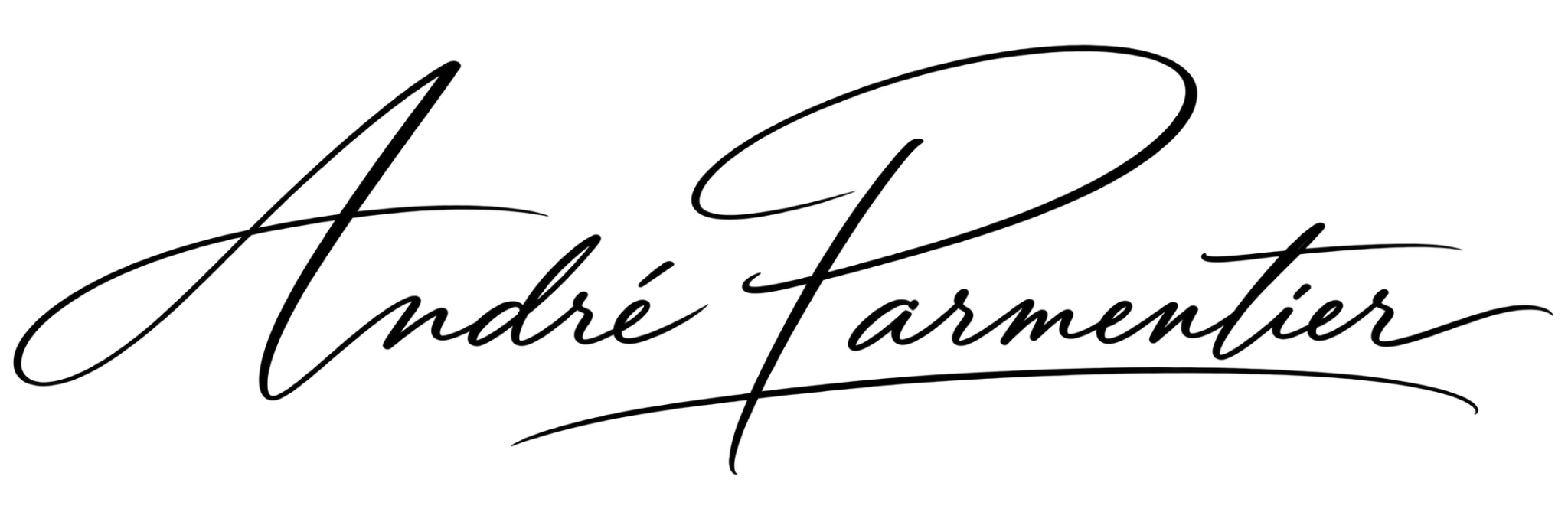 Signature d’André Parmentier