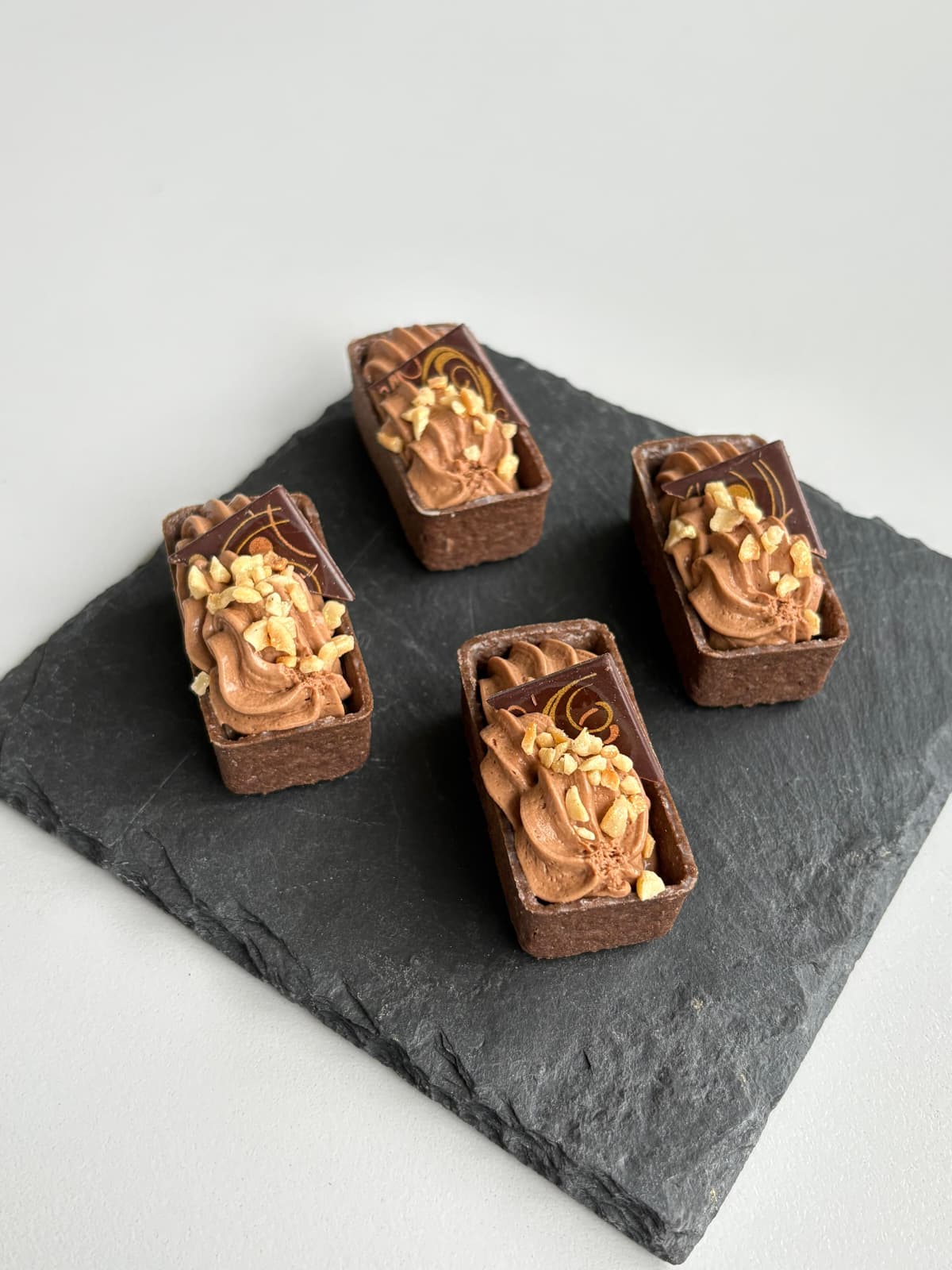 Tartelettes au chocolat et aux noisettes